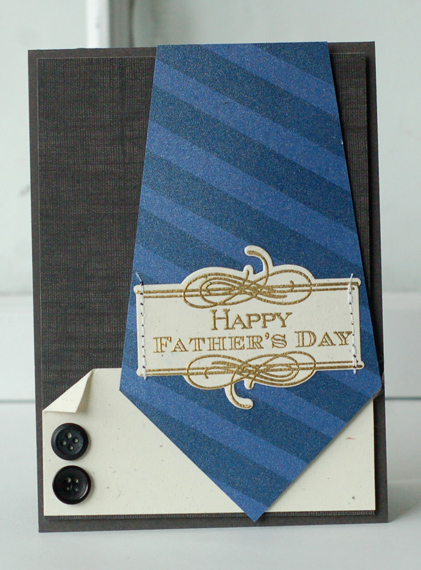 Stamps:  Boutique Borders: Father, Sketched Shapes<br />
Ink:  Enchanted Evening, Versamark<br...