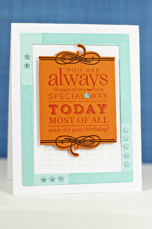 Stamps: Boutique Borders, Stylish Sentiments: Birthday, Sketched <br />
<br />
Shapes<br />...