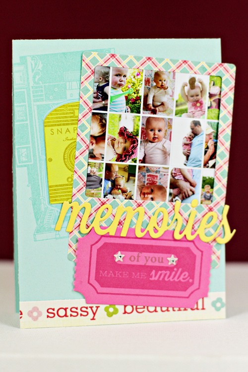 Stamps: Wonderful Words: Memories, Big Ticket Basics, Shutterbug <br />
<br />
Special<br />...