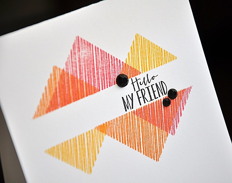 Stamps: Sketched Shapes<br />
Ink: Summer Sunrise, Orange Zest, Berry Sorbet &amp; True...