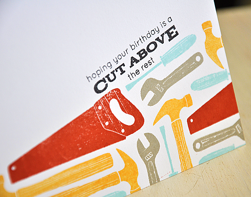 Stamps: Handy Hardware<br />
Ink: Terracotta Tile, Spring Rain, Summer Sunrise, True Black...