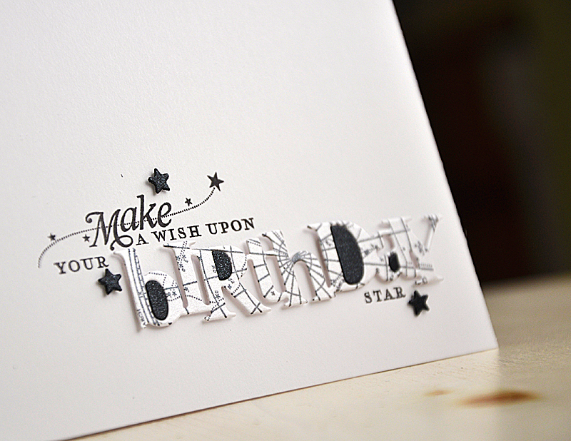 Stamps: Star Gazer Additions<br />
Ink: True Black<br />
Cardstock: White, Shimmer White &amp;...
