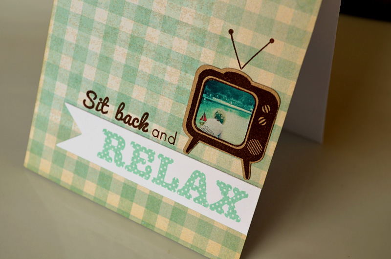 {Relax} card<br />
<br />
Stamps - Polka Dot Parade #3<br />
CS - Kraft, White<br />
Paper -...