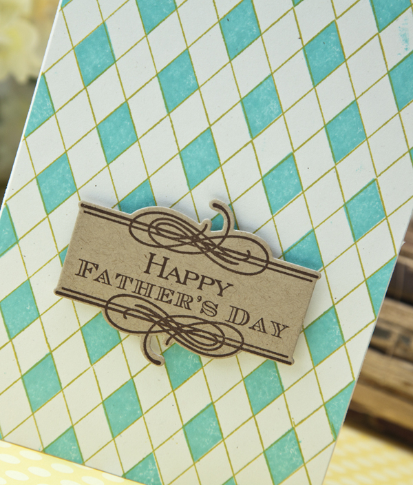 Supplies<br />
<br />
Stamps: Boutique Borders: Father, A Little Argyle<br />
Ink: Hawaiian...