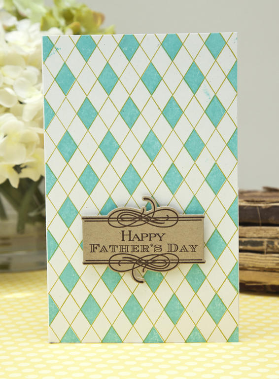 Supplies<br />
<br />
Stamps: Boutique Borders: Father, A Little Argyle<br />
Ink: Hawaiian...