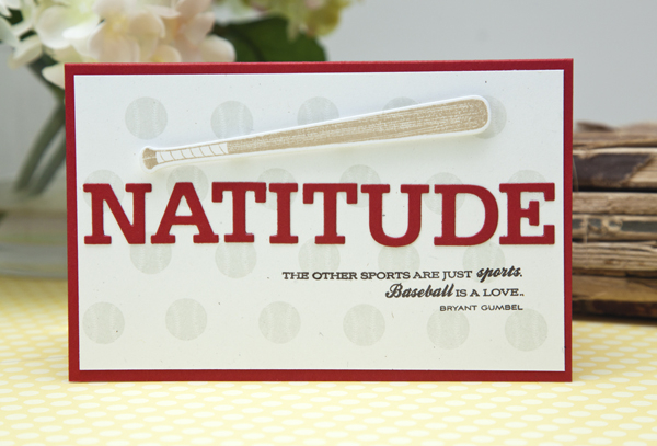 Supplies<br />
<br />
Stamps: 7th Inning Stretch<br />
Ink: Soft Stone, Classic Kraft, Smokey...