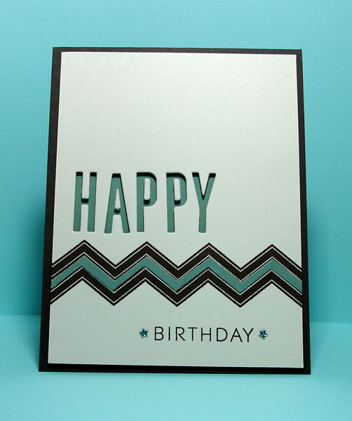 &quot;Happy&quot; is a negative cut with letter centers added in with foam tape. One of the...