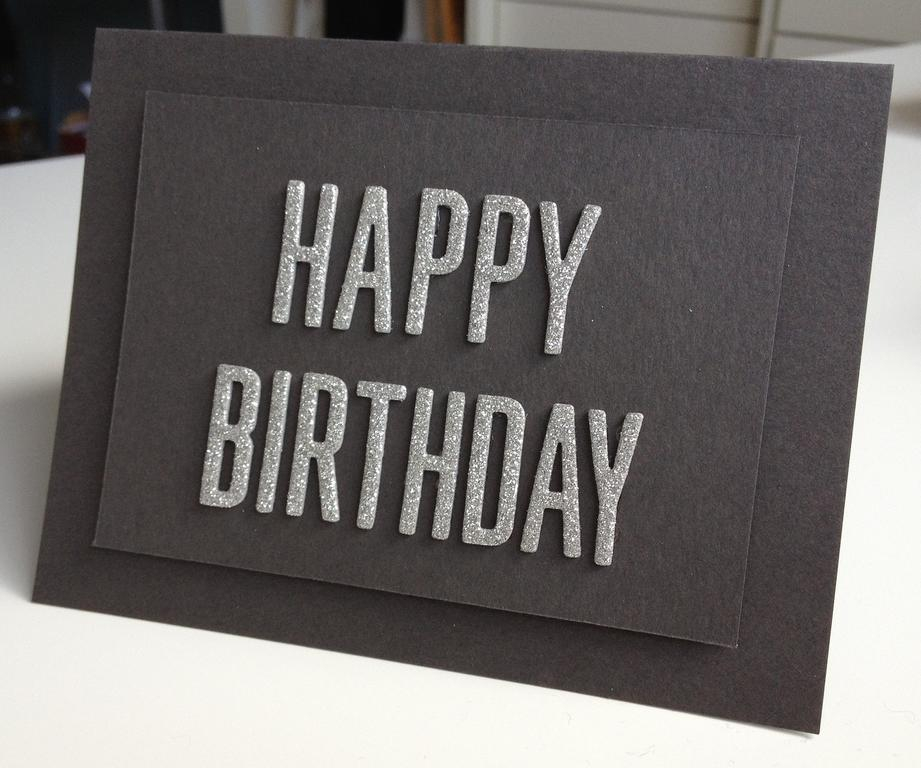 I die-cut the letters from PTI coasters, I inked them with silver ink (brand unknown). I pushed...