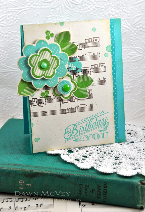 Paper: rustic cream, hawaiian shores, hawaiian shores bitty dot<br />
Stamps: Ruby Rose,...