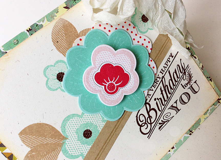 STAMPS: Ruby Rose, Boutique Borders: Baby<br />
INK: Pure Poppy, Sweet Blush, Aqua Mist, Dark...