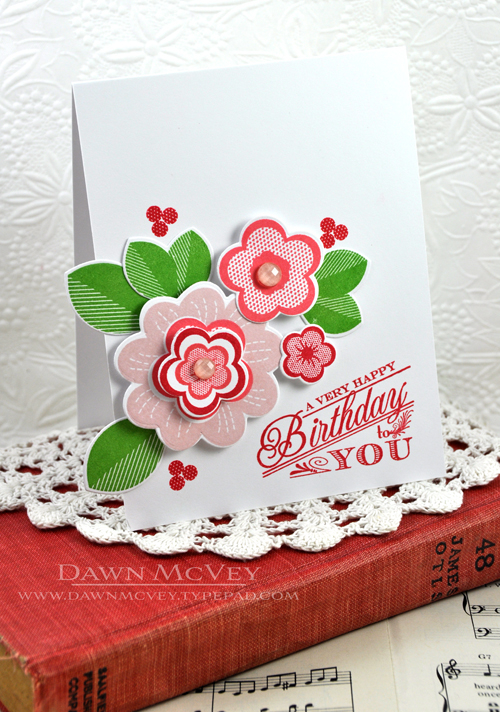 Paper: stamper&#039;s select white<br />
Stamps: Ruby Rose<br />
Ink: pure poppy, sweet blush,...