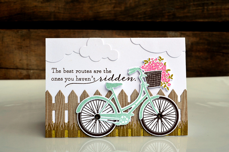 {Best Routes} card<br />
<br />
Stamps - Pedal Pusher, Hanging Out<br />
CS - White, Kraft<br...