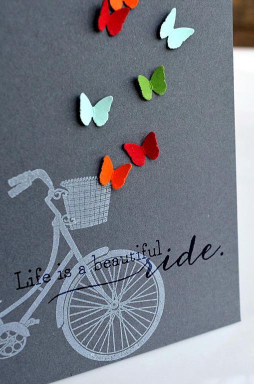 {Beautiful Ride} card <br />
<br />
Stamps - Pedal Pusher<br />
CS - Smokey Shadow, Aqua...
