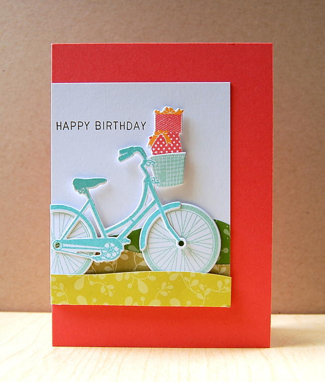 Cardstock: white, berry sorbet<br />
Patterned paper: new leaf, limeade ice, simply chartreuse...