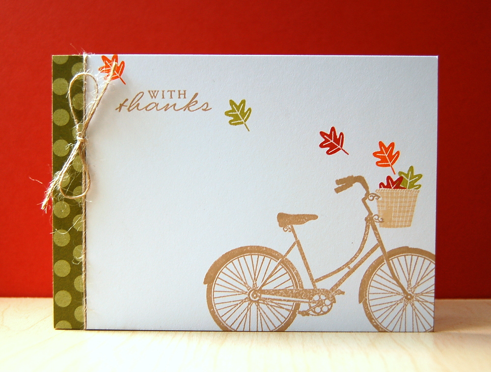 Cardstock: white<br />
Patterned paper: ripe avocado patterned paper pack<br />
Stamps: Pedal...