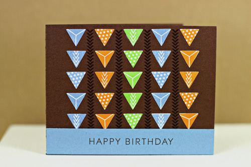 Stamps: Tiny Triangles, Sketched Shapes, Stylish Sentiments: <br />
<br />
Birthday<br />...