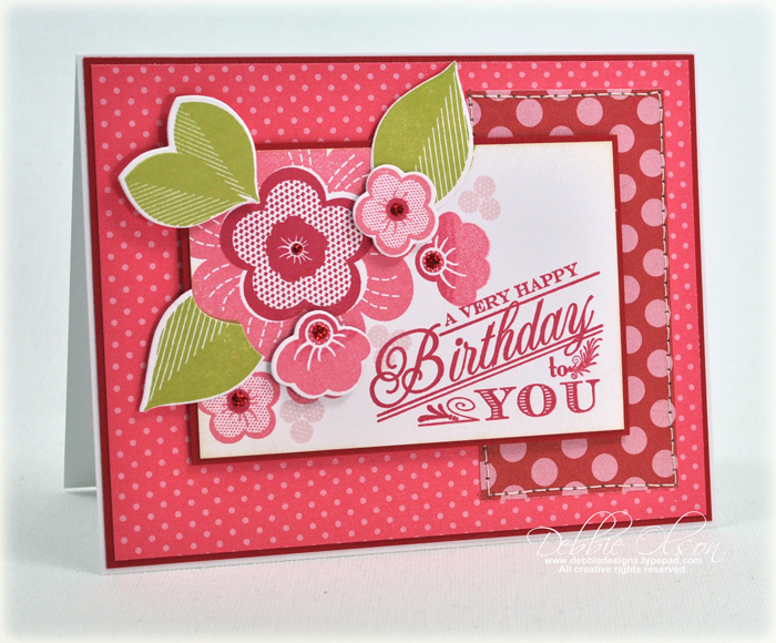 Stamps: Ruby Rose<br />
Cardstock: Stampers Select White, Pure Poppy<br />
Ink: Pure Poppy,...