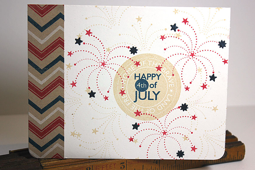 size: 5 1/2&quot; x 4 1/4&quot;<br />
<br />
stamps: Red, White &amp; Blue, Background Basics:...