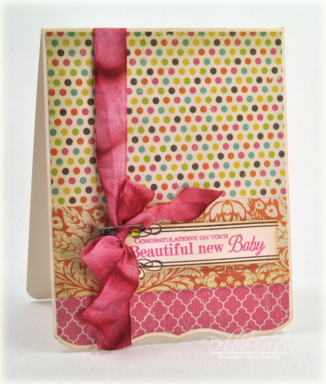 Stamps: Boutique Borders: Baby<br />
Cardstock: VIntage Cream<br />
Ink: Dark Chocolate,...