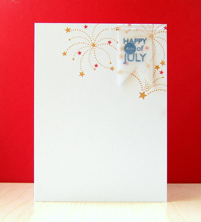 Cardstock: white<br />
Stamps: Red, White &amp; Blue<br />
Ink: pure poppy, enchanted evening,...