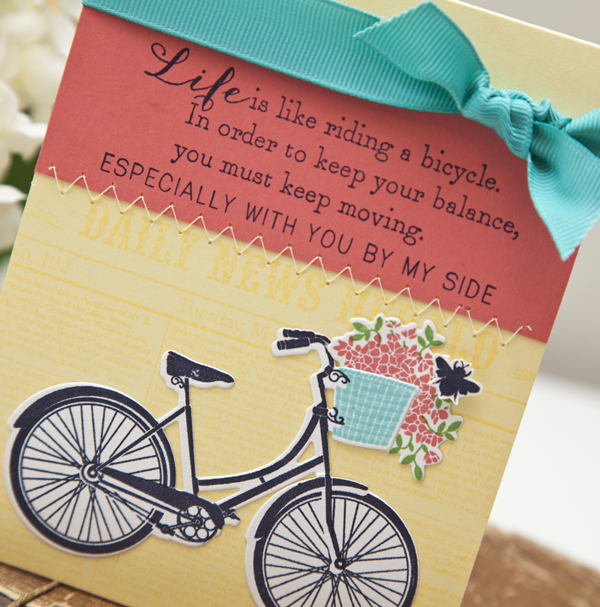 Supplies<br />
<br />
Stamps: Pedal Pusher, Background Basics: Newsprint, Honey Bees<br />...