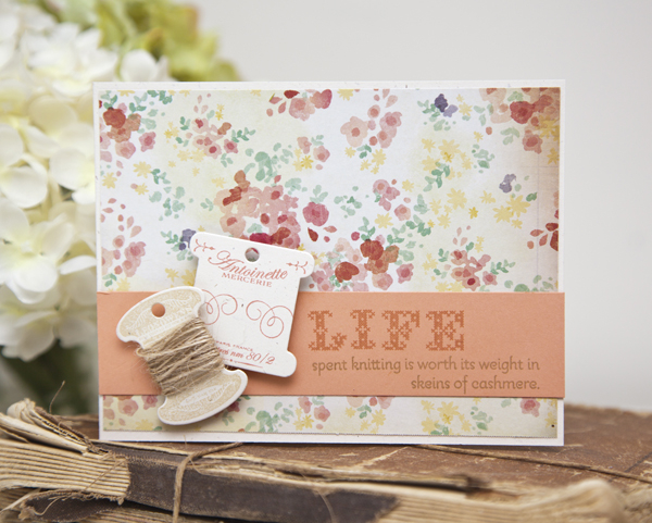 Supplies<br />
<br />
Stamps: Stitched Alphabet, Purls of Wisdom, Hanging by a Thread<br />...