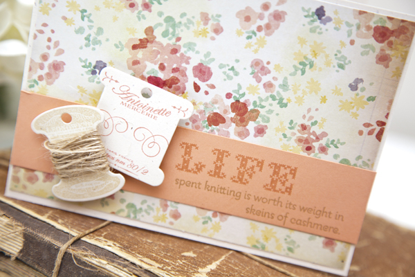Supplies<br />
<br />
Stamps: Stitched Alphabet, Purls of Wisdom, Hanging by a Thread<br />...