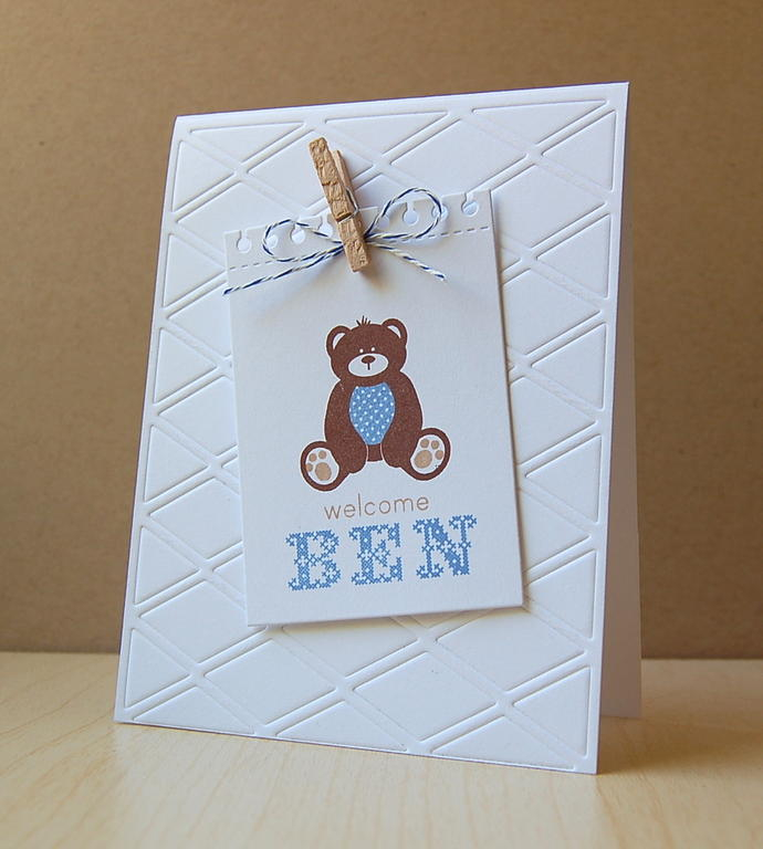 Cardstock: white<br />
Stamps: Polka Dot Parade #4, Stitched Alphabet<br />
Ink: dark...