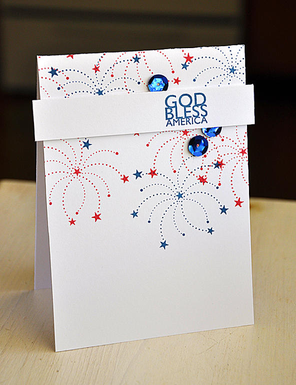 Stamps: Red, White &amp; Blue<br />
Ink: Pure Poppy &amp; Enchanted Evening<br />
Cardstock:...