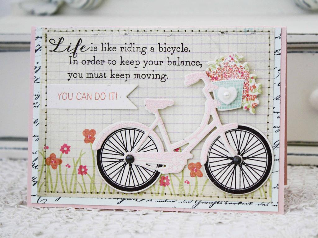 Papertrey Ink Supplies Used:<br />
<br />
Stamps:<br />
<br />
Pedal Pusher, Mini Blooms,...