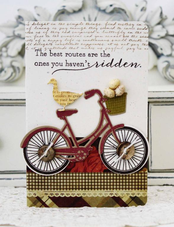 Papertrey Ink Supplies Used:<br />
Stamps:<br />
Pedal Pusher, On the Farm, Background Basics:...