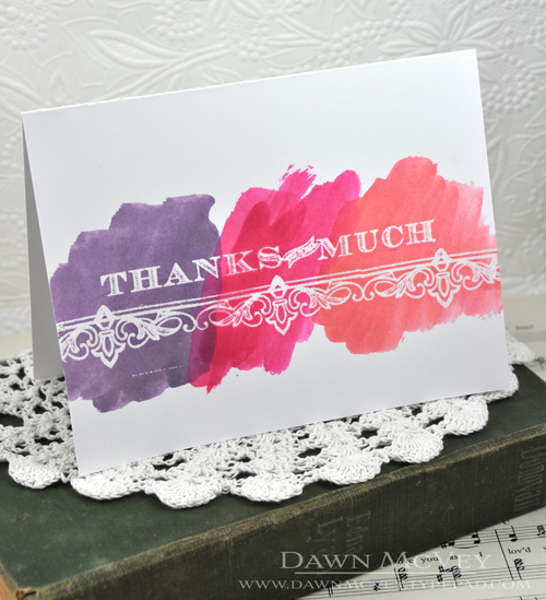 Paper: stamper&#039;s select white<br />
Stamps: Boutique Borders: Thanks, Table Service<br />...