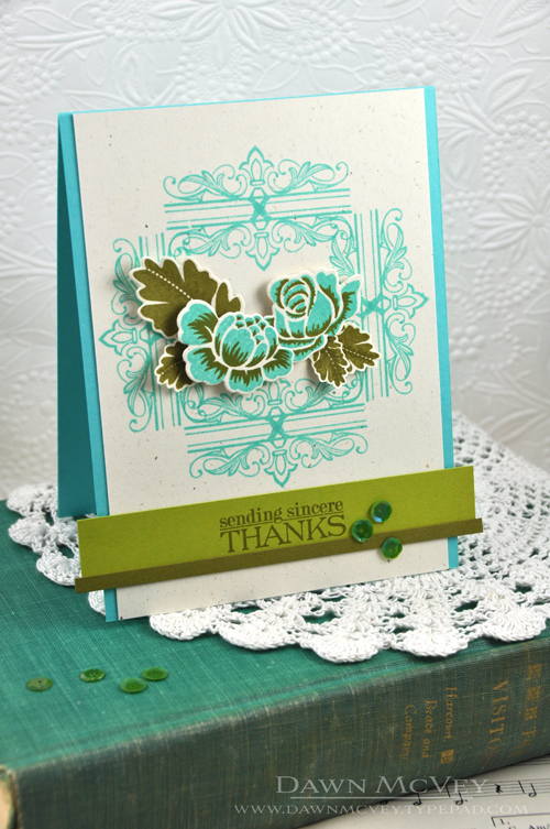 Paper: rustic cream, simply chartreuse, ripe avocado, hawaiian shores<br />
Stamps: Boutique...