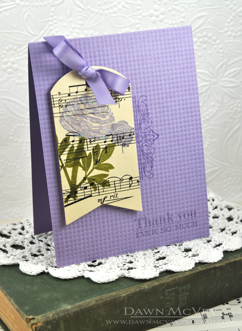 Paper: rustic cream, winter wisteria, vintage sheet music<br />
Stamps: Boutique Borders:...
