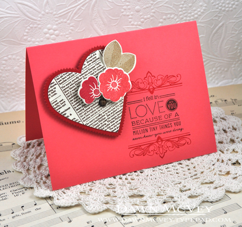 Paper: rustic cream, berry sorbet, pure poppy<br />
Stamps: Boutique Borders: Thanks, Sending...
