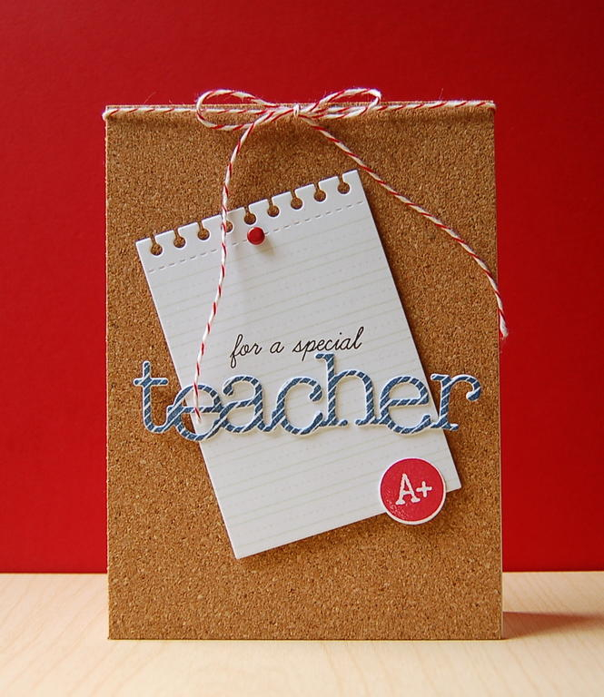 Cardstock: white<br />
Stamps: Wonderful Words: Teacher, Teach &amp; Inspire, Teacher...
