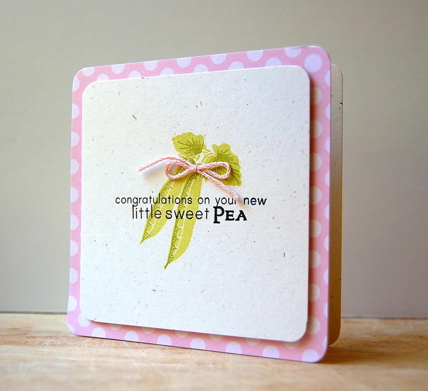 Cardstock: rustic cream<br />
Patterned paper: sweet blush<br />
Stamps: Vegetable Garden,...