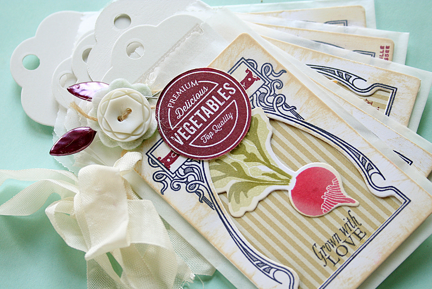 STAMPS: Vegetable Garden, Garden Variety stamps<br />
INK: True Black, Scarlet Jewel, Pure...