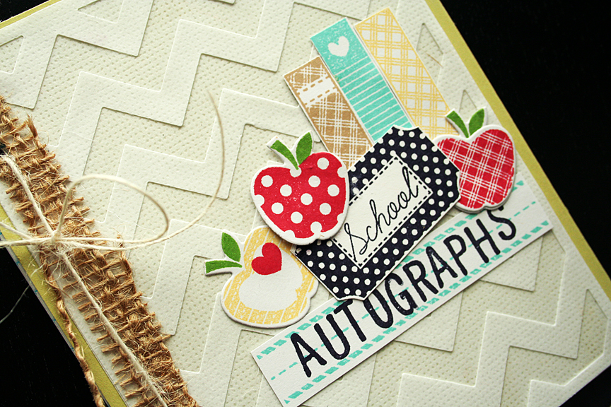 STAMPS: Back to School, Teacher Tickets, Antique Alphabet<br />
INK: Pure Poppy, True Black,...