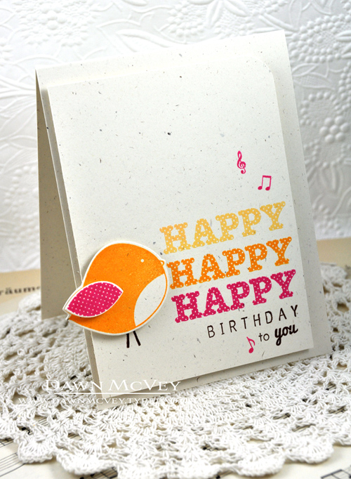 Paper: rustic cream<br />
Stamps: Polka Dot Parade #5<br />
Ink: summer sunrise, harvest gold,...