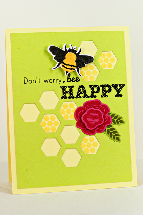 Stamps: Polka Dot Parade #5, Honey Bees, Mini Blooms, Bigger <br />
<br />
Blooms<br />
Dies:...