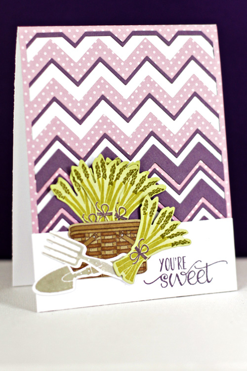 Stamps: Vegetable Garden, Bigger Blooms, Garden Variety, Vintage Picnic<br />
Ink: Simply...