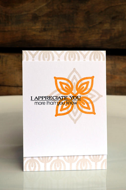 {More Than You Know} card <br />
<br />
Stamps - Round Repeats, Boutique Borders: Thanks<br />...