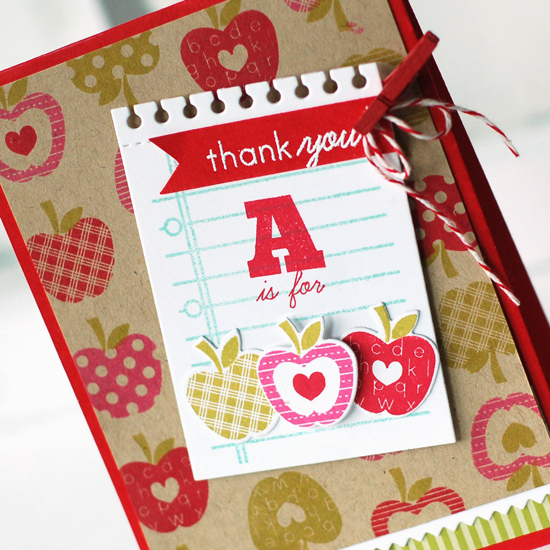 Stamps:  Back to School, School Time<br />
ink:  pure poppy, raspberry fizz, simply chartreuse,...