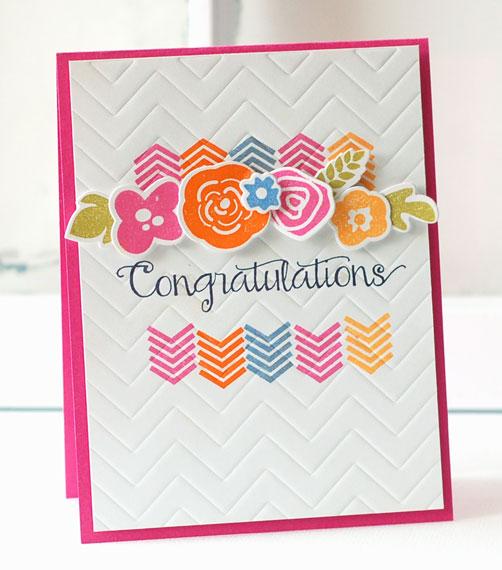 stamps:  bigger blooms, live love life<br />
ink:  raspberry fizz, orange zest, blueberry sky,...