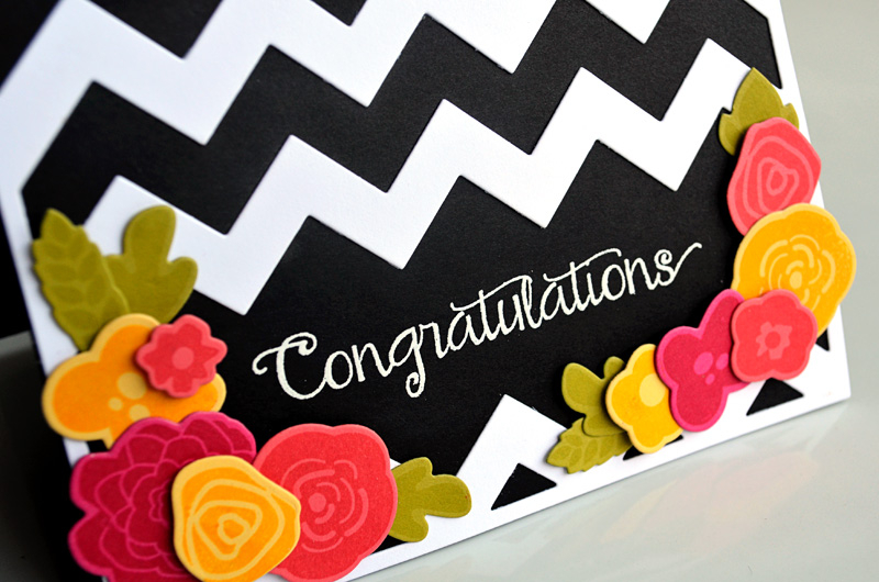 {Congratulations} card <br />
<br />
Stamps - Bigger Blooms<br />
Die - Bigger Blooms,...