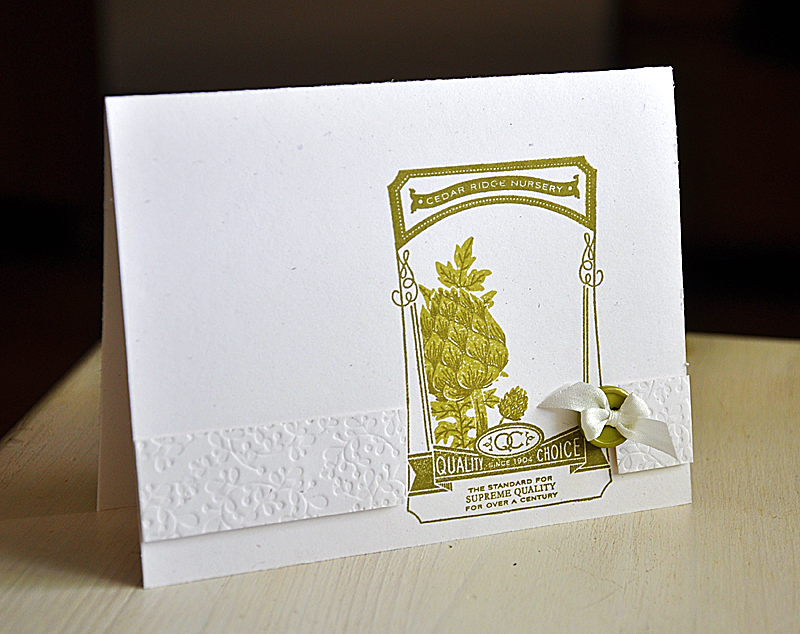 Stamps: Vegetable Garden, Garden Variety II<br />
Ink: Simply Chartreuse &amp; Ripe Avocado<br...