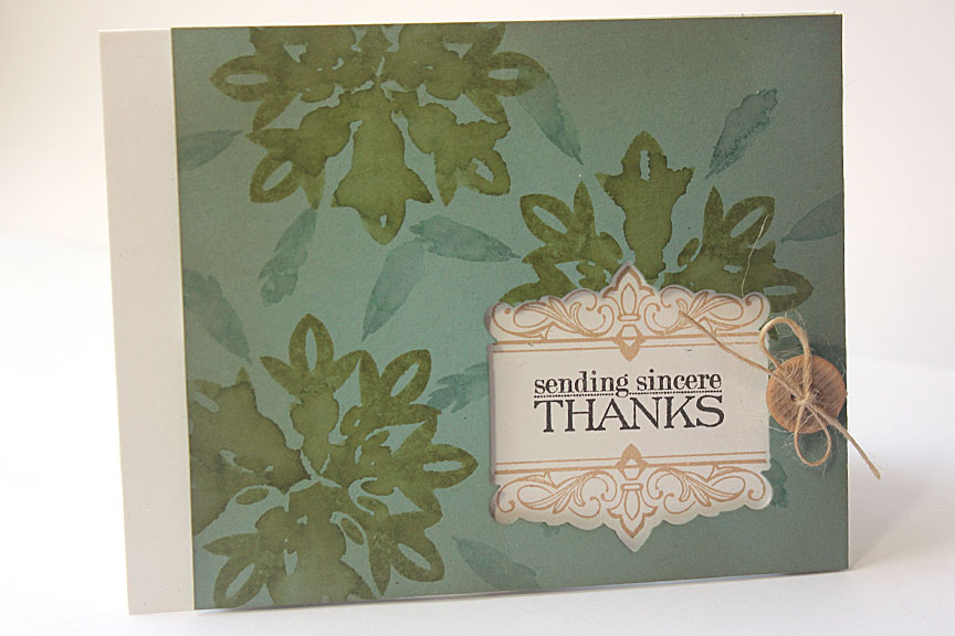size: 5 1/2&quot; x 4 1/4&quot;<br />
<br />
stamps: Boutique Borders: Thanks, Round...