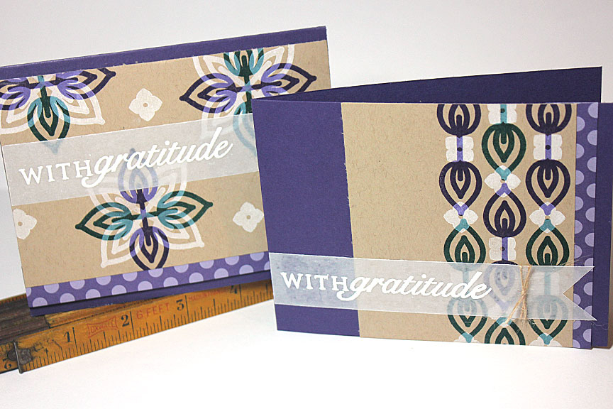 size: 5 1/2&quot; x 4 1/4&quot;<br />
<br />
stamps: Round Repeats, Think Big Favorites #16<br...