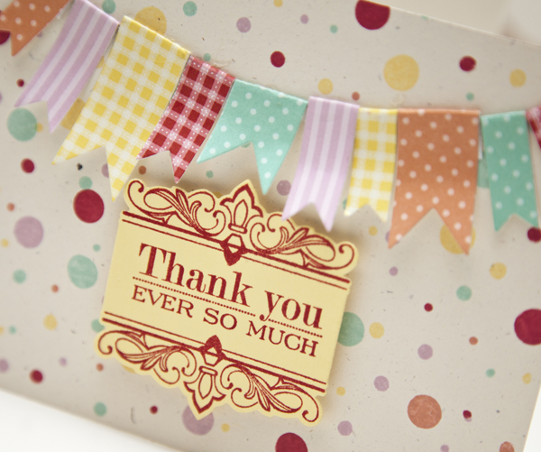 Supplies<br />
<br />
Stamps: Boutique Borders: Thanks, Polka Dot Basics<br />
Ink: aqua...